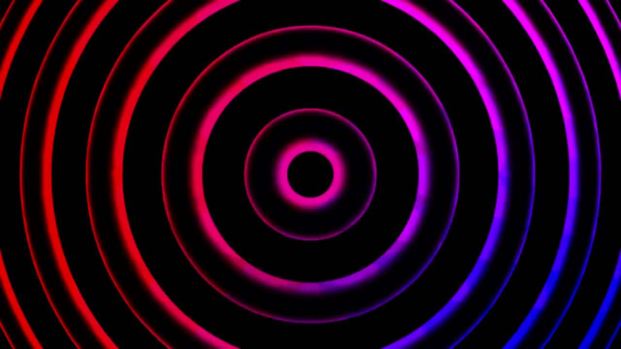 CIRCLES ZOOM NEON COLORS BACKGROUND