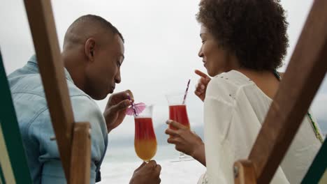 couple enjoying free time by the sea