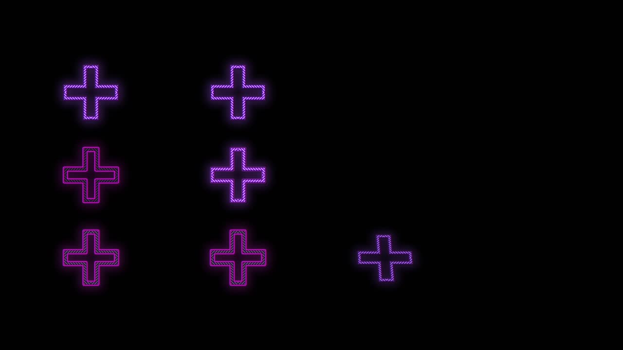 新光紫色, 附加符號圖案在行中