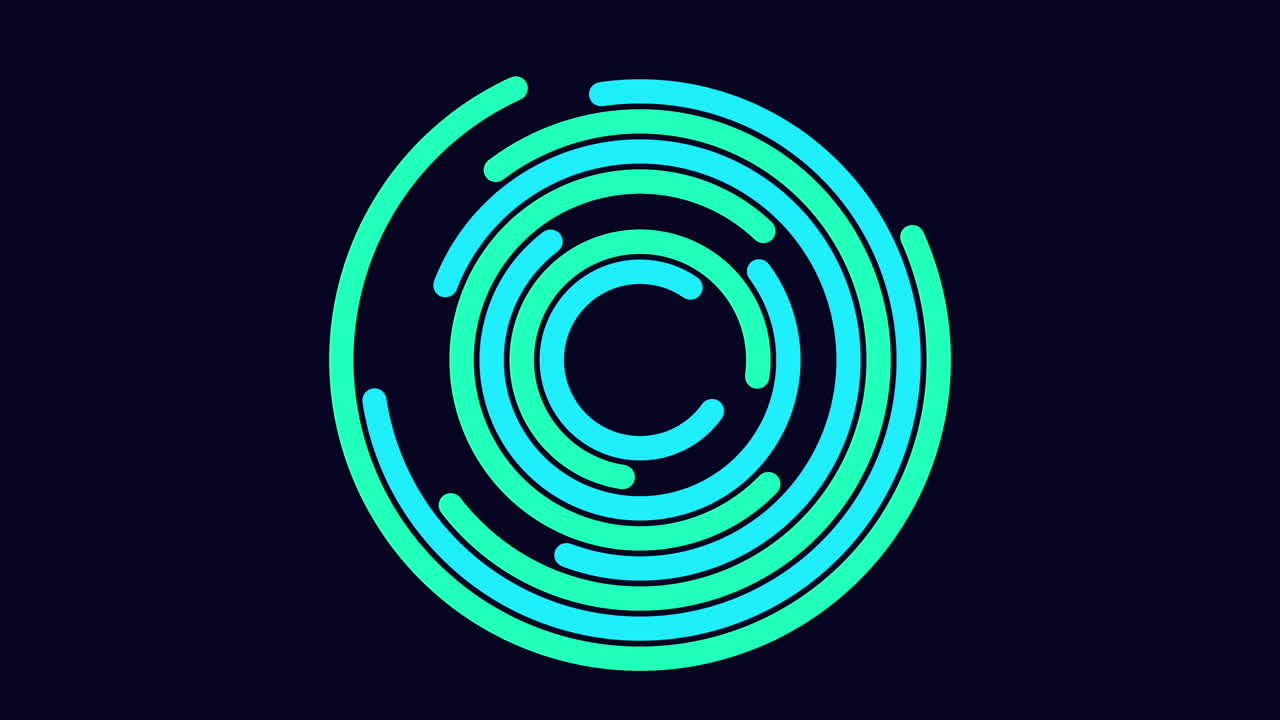 diseño en espiral vibrante para una marca llamativa