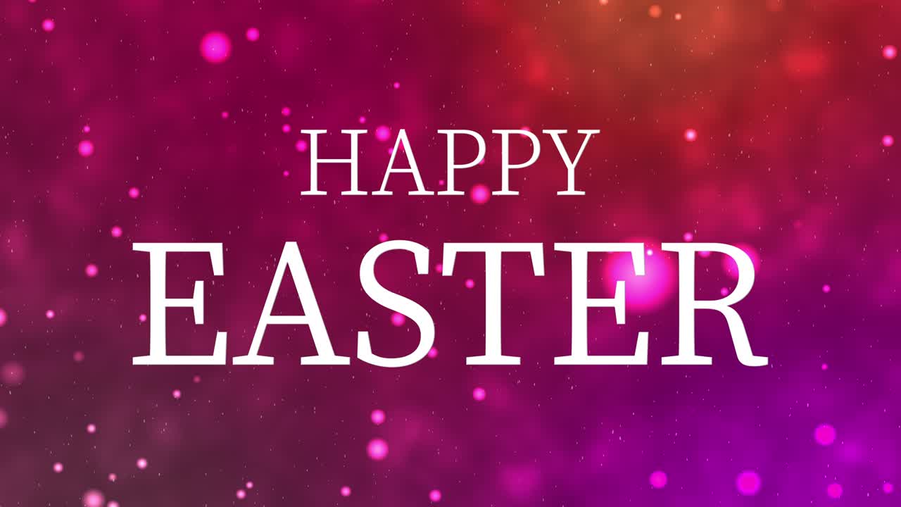Happy Easter event text animation motion graphics