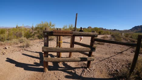 treasure loop trailhead sign with mountain background