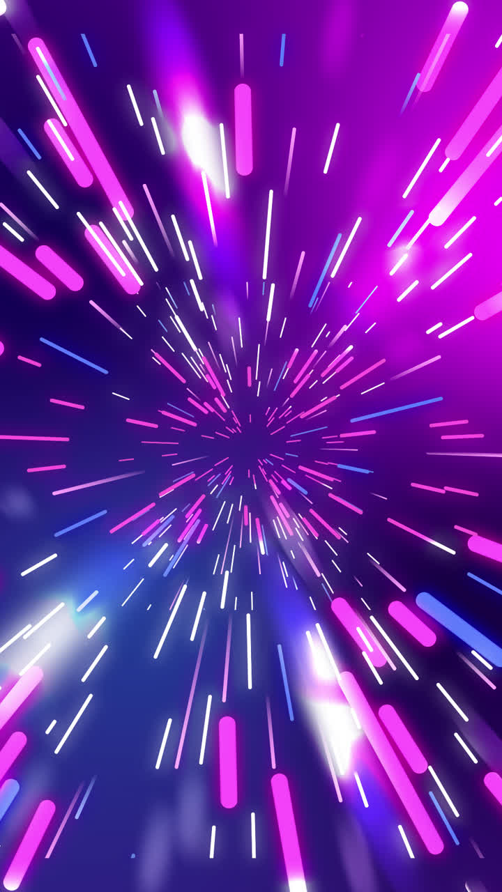 túnel de neón abstracto