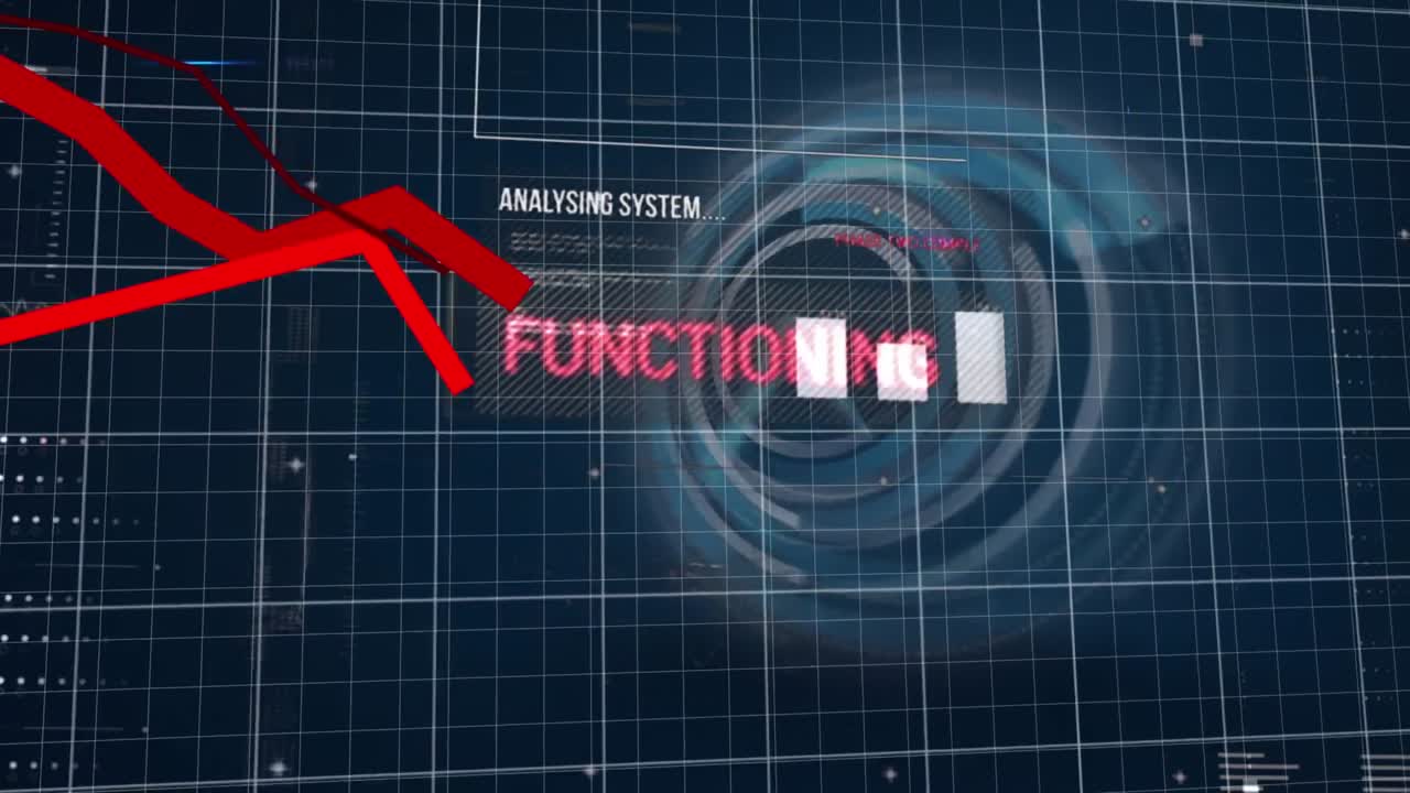 디지털 시계에 대한 지도와 프로그래밍 언어로 하향 선 그래프의 애니메이션