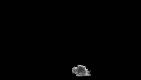 animación 3d del gran efecto de humo, incluye alfa