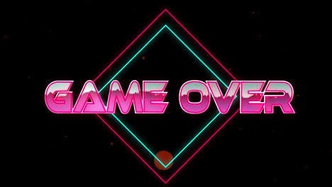 Animation-of-game-over-text-over-geometrical-moving-shapes