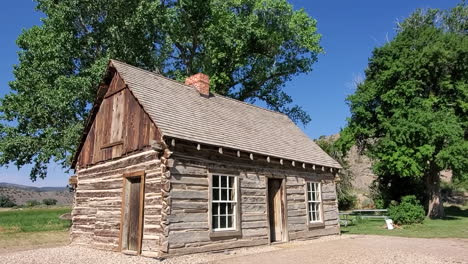 Hogar-De-La-Infancia-Del-Famoso-Butch-Cassidy,-Ladrón-De-Bancos-Y-Trenes-En-La-Era-Del-Salvaje-Oeste