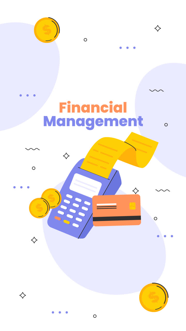 Motion Graphic of Finances concept  instagram post
