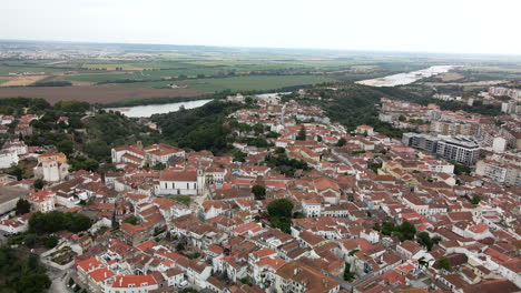 aerial view of the city of santarem