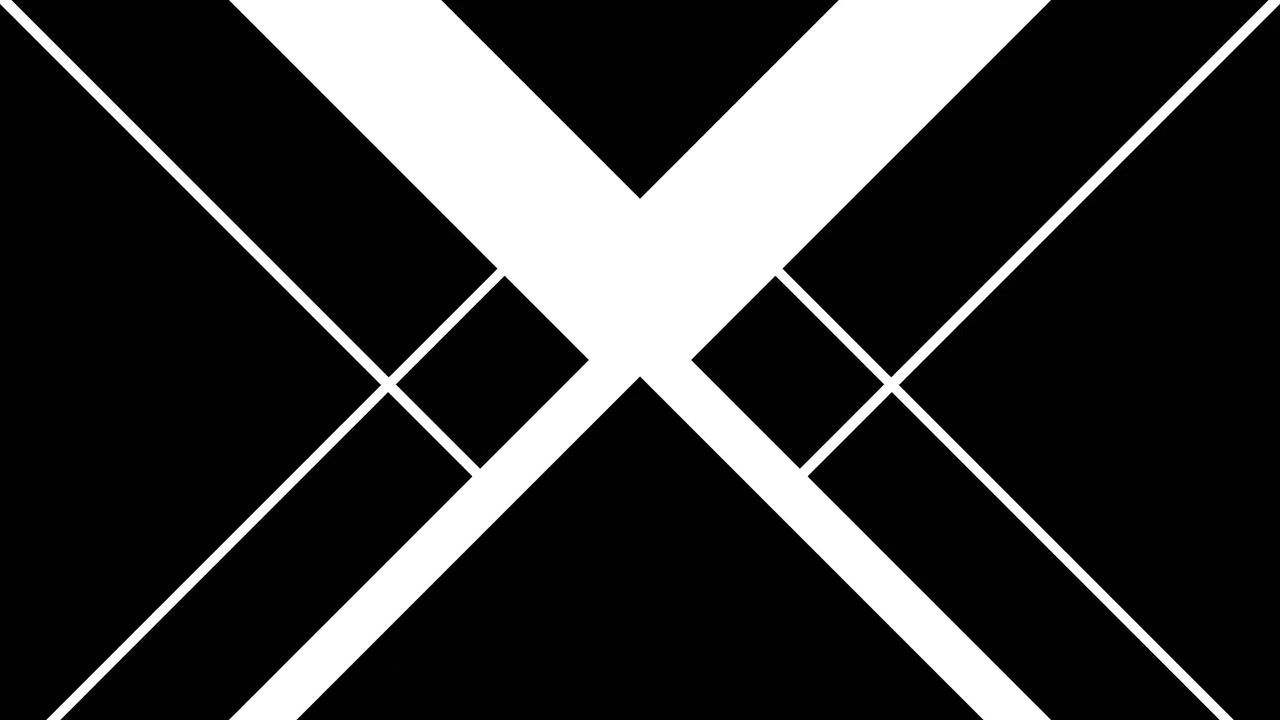 Abstract Geometric Motion Graphic Transition with Black and White Shapes