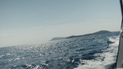 -sea landscape from a boat -4k 29,97 fps -shot on canon r5c