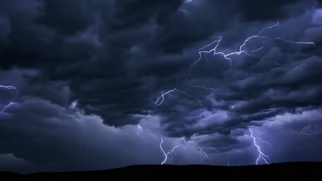 dramatic lightning storm