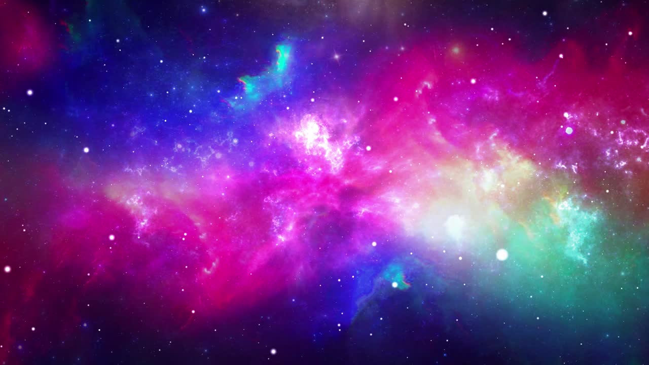 4K origin of the universe, the big Bang, bright futuristic loop Animation.