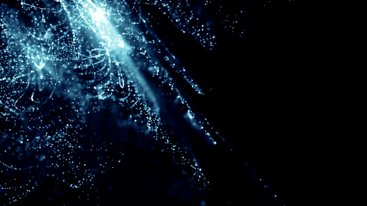 Particles dust abstract light bokeh motion titles cinematic background loop