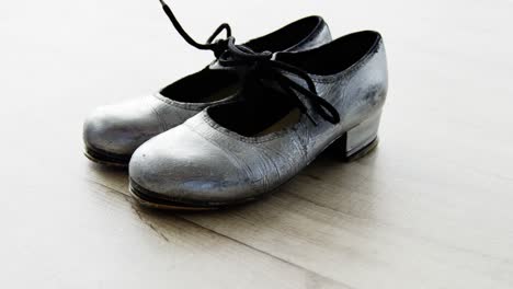 Dancing-Shoes-on-wooden-floor