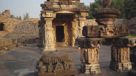 Ancient-Hindu-Temple-in-Shivpuri-,-Madhya-Pradesh-,-India