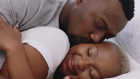 Love,-kiss-and-couple-sleeping-at-bed-time-relax