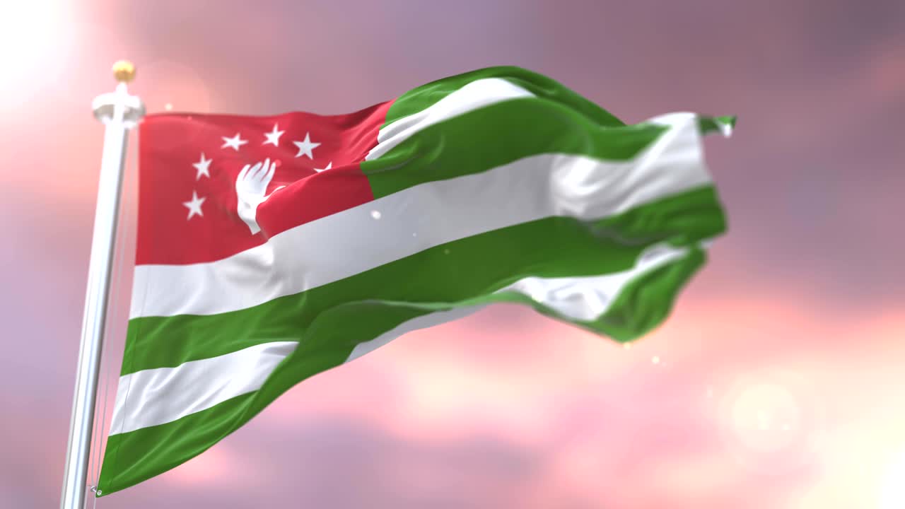 태양이 지는 동안 느리게 바람에 흔들리는 압하시아 발, 루프