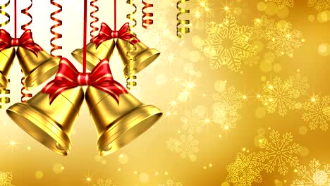 golden holidays bells