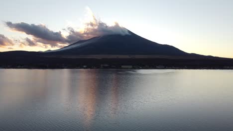 skyline aerial view in mt. fuji