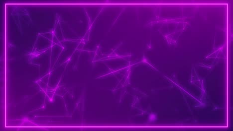 animation of network of connections over purple background