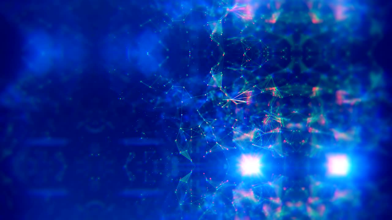 animación de fondo de partículas abstractas de 4k