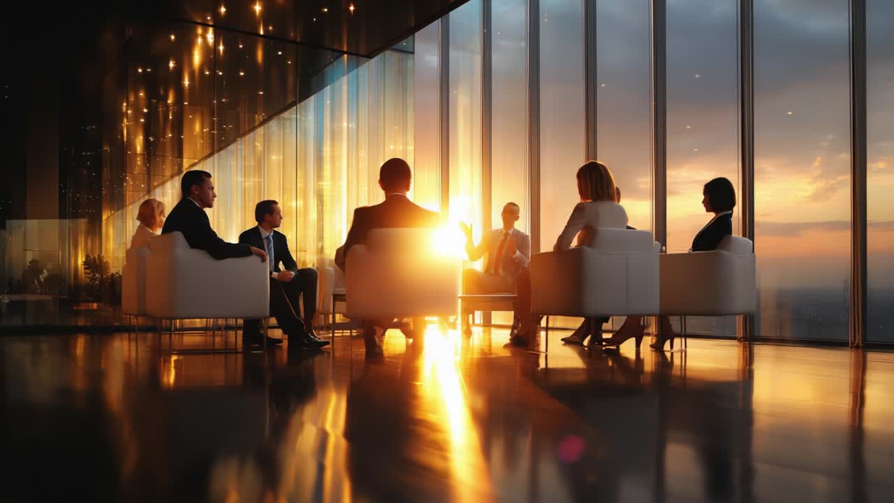 해가 지면 사업 회의