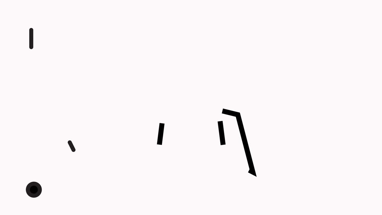 Navigational Map Line Icon Animation with Alpha