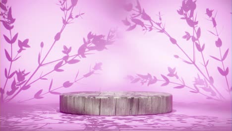 Serene-Pink-Forest-Silhouette-with-Wooden-Platform