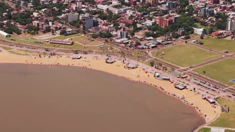 a beach in encarnación, itapúa, paraguay