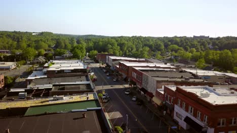 aerial downtown rutherfordton north carolina