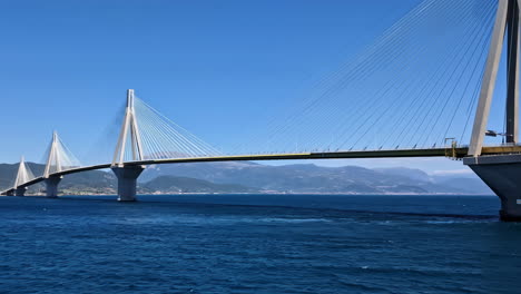 the rio–antirrio bridge or charilaos trikoupis bridge, in greece is one of the world's longest multi-span cable-stayed bridges