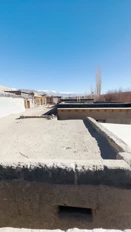 view of the city of leh ladakh valley