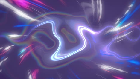 animación de luces coloridas girando sobre energía líquida