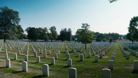 arlington cemetery dolly in graves military 4k washington dc historic trees grass