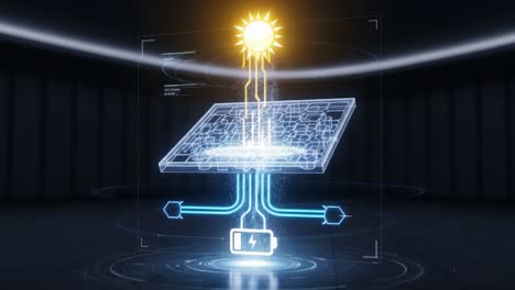 innovative solar energy technology visualized: harnessing the sun's power to generate electricity for sustainable energy solutions