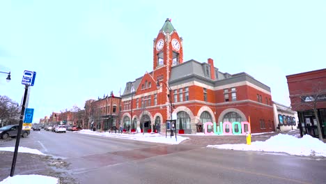 town hall in collingwood during the winter holidays