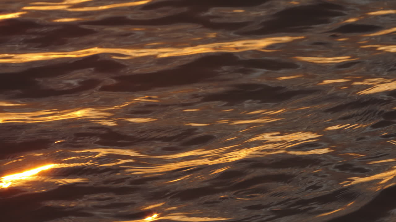 해가 지면 물 위에 파동이 난다