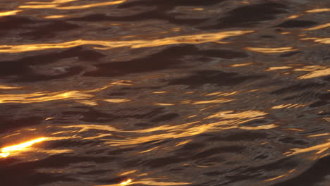 sunset ripples on water