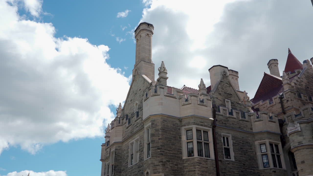 Casa Loma cloudy day pan Toronto Canada