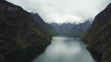 Königssee-In-Deutschland-Von-Der-Drohne-Aus-Gesehen