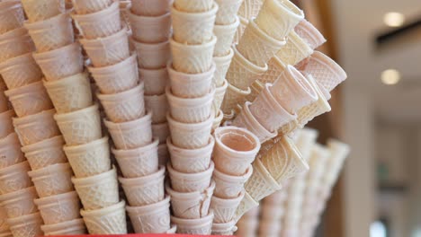 stacked ice cream cones