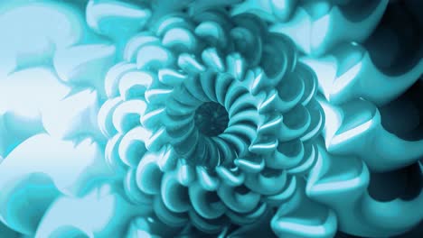 abstract 3d blue spiral design