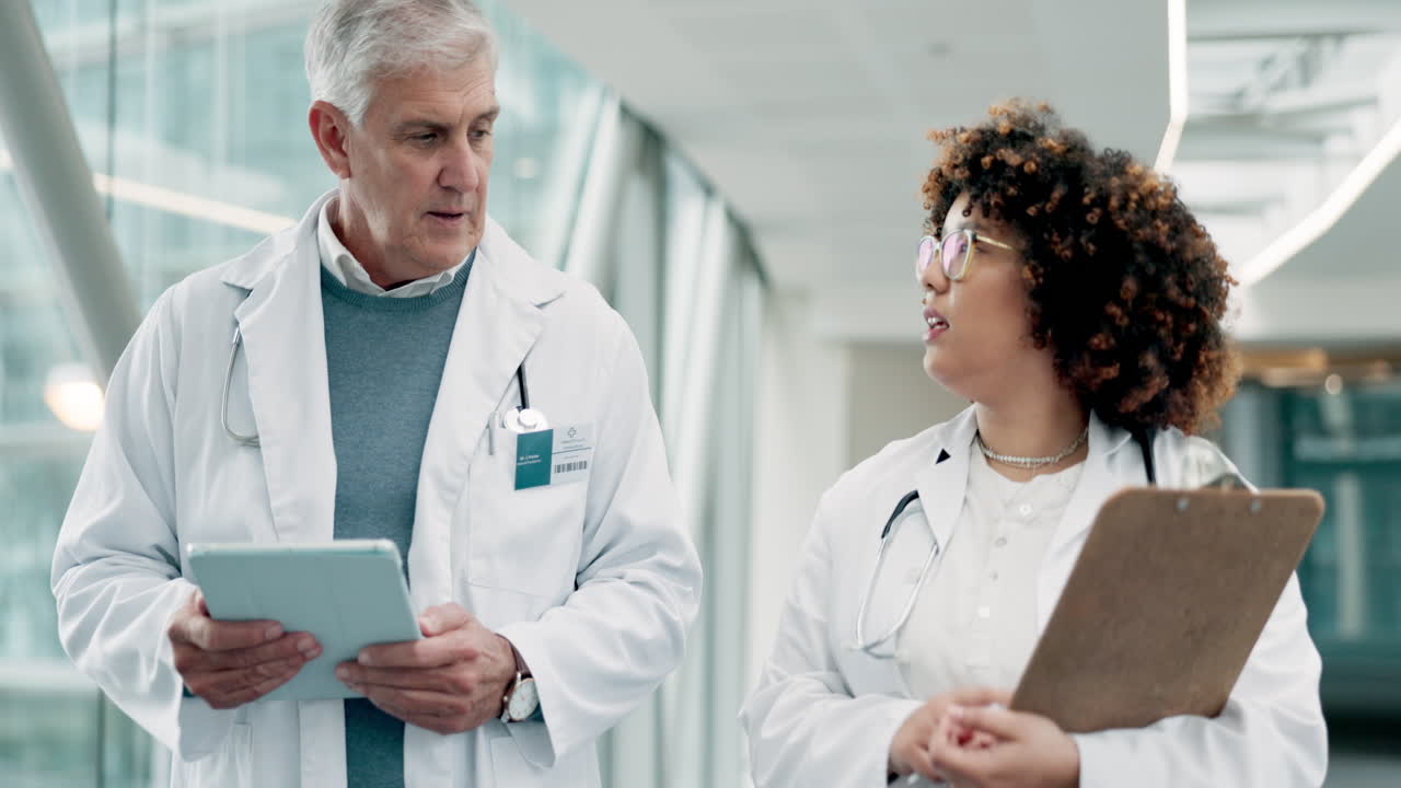 Talking, walking and doctors with a tablet