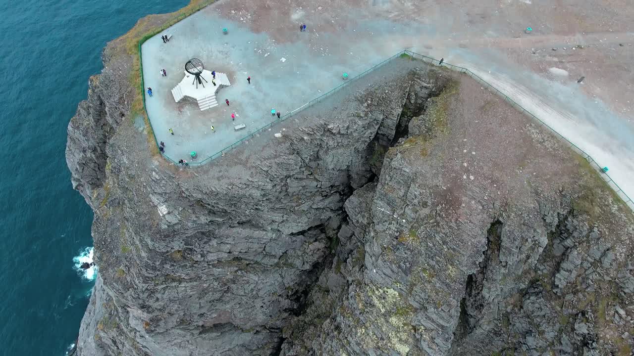 노르웨이 북부의 북쪽 케이프 (nordkapp).