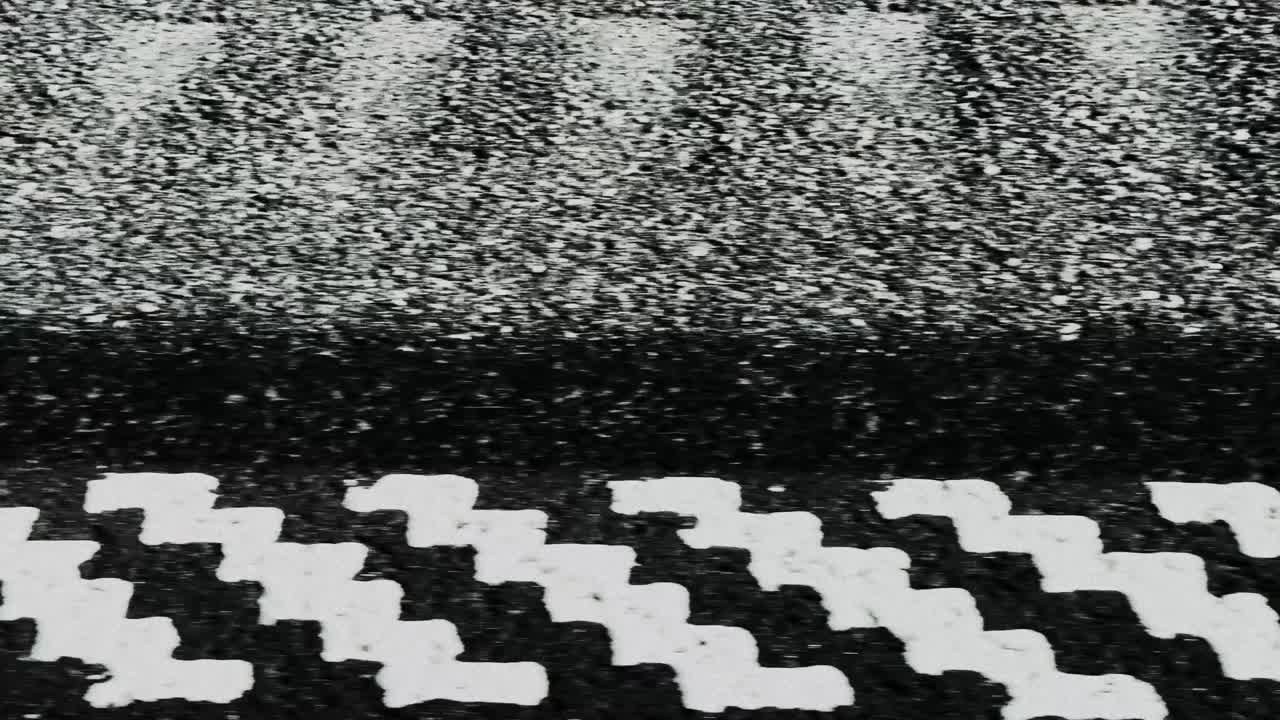 Immagine astratta di zoetropio con segnaletica stradale, ideale per loop VJ, sovrapposizioni e transizioni