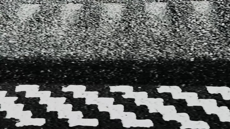 Abstract Zoetropic Visual of road signage, great for VJ loops, overlays, transitions