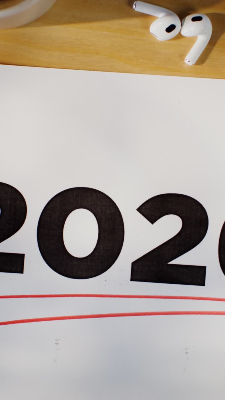 2020 Calendar with Wireless Headphones