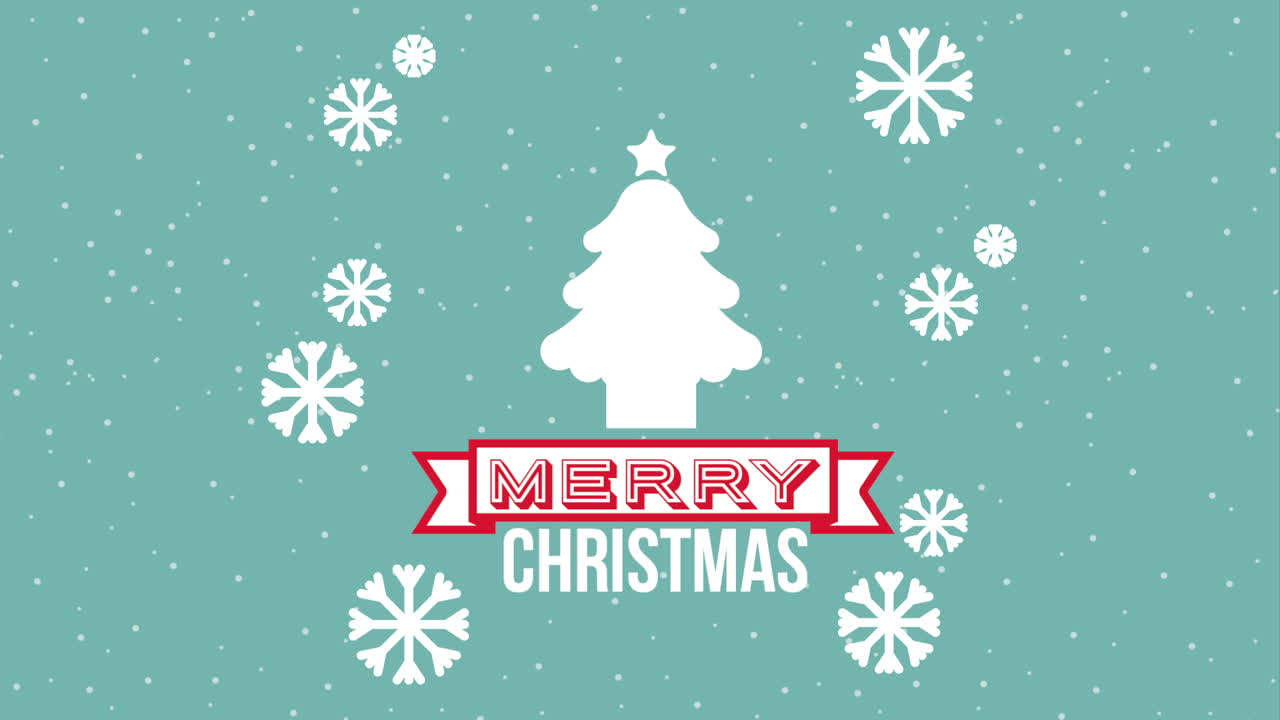 소나무 와 함께 해리 크리스마스 카드