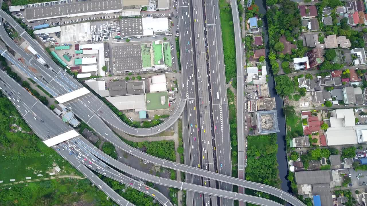 más de la escena de la carretera, escena urbana, bangkok, tailandia